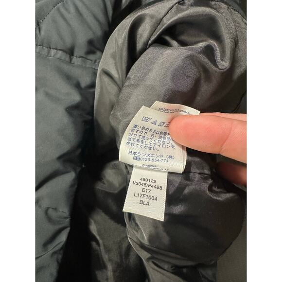 Lands End Down Puffer Vest Black Size Small Tall - Picture 8 of 11